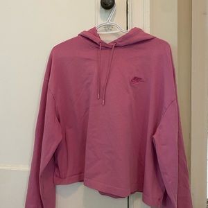 Pink Nike Pullover with Hood